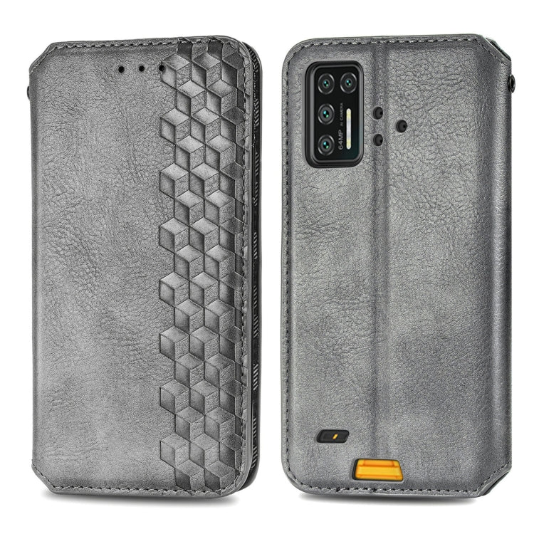 For UMIDIGI Bison GT Cubic Grid Pressed Horizontal Flip Magnetic PU Leather Case with Holder & Card Slots & Wallet