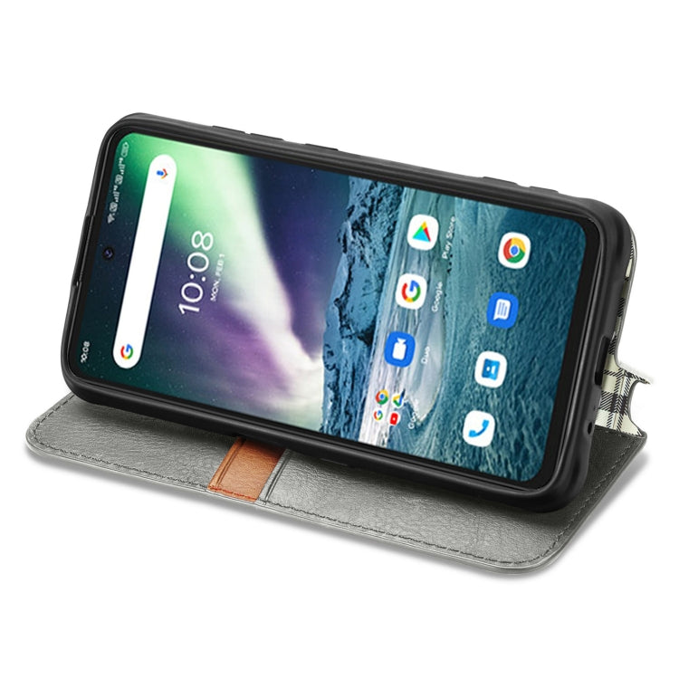 For UMIDIGI Bison GT Cubic Grid Pressed Horizontal Flip Magnetic PU Leather Case with Holder & Card Slots & Wallet