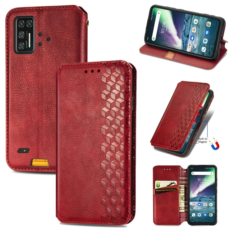 For UMIDIGI Bison GT Cubic Grid Pressed Horizontal Flip Magnetic PU Leather Case with Holder & Card Slots & Wallet