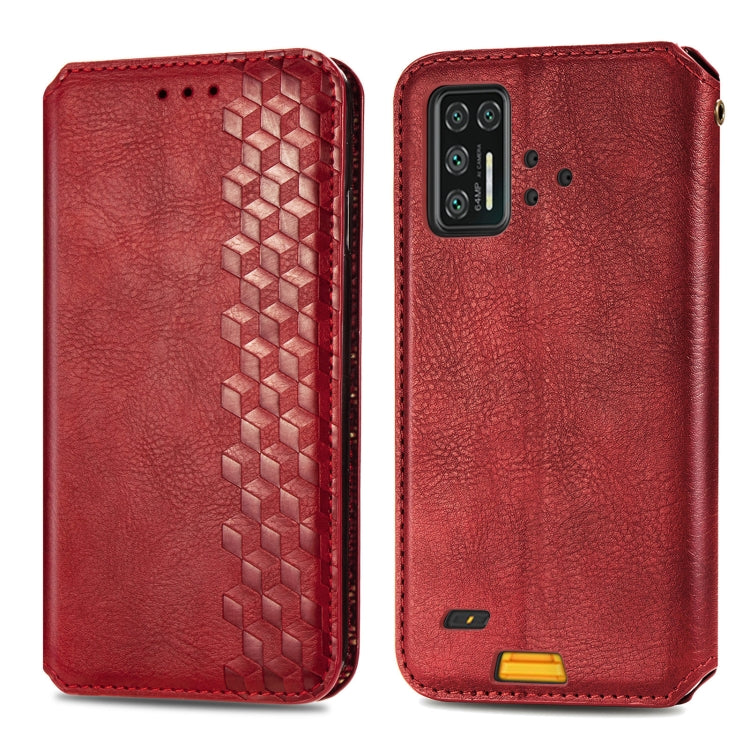 For UMIDIGI Bison GT Cubic Grid Pressed Horizontal Flip Magnetic PU Leather Case with Holder & Card Slots & Wallet