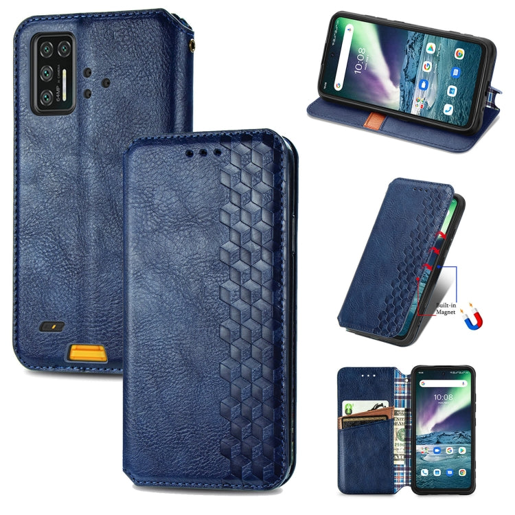 For UMIDIGI Bison GT Cubic Grid Pressed Horizontal Flip Magnetic PU Leather Case with Holder & Card Slots & Wallet