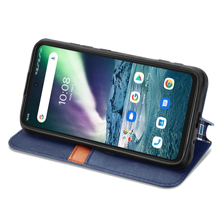 For UMIDIGI Bison GT Cubic Grid Pressed Horizontal Flip Magnetic PU Leather Case with Holder & Card Slots & Wallet