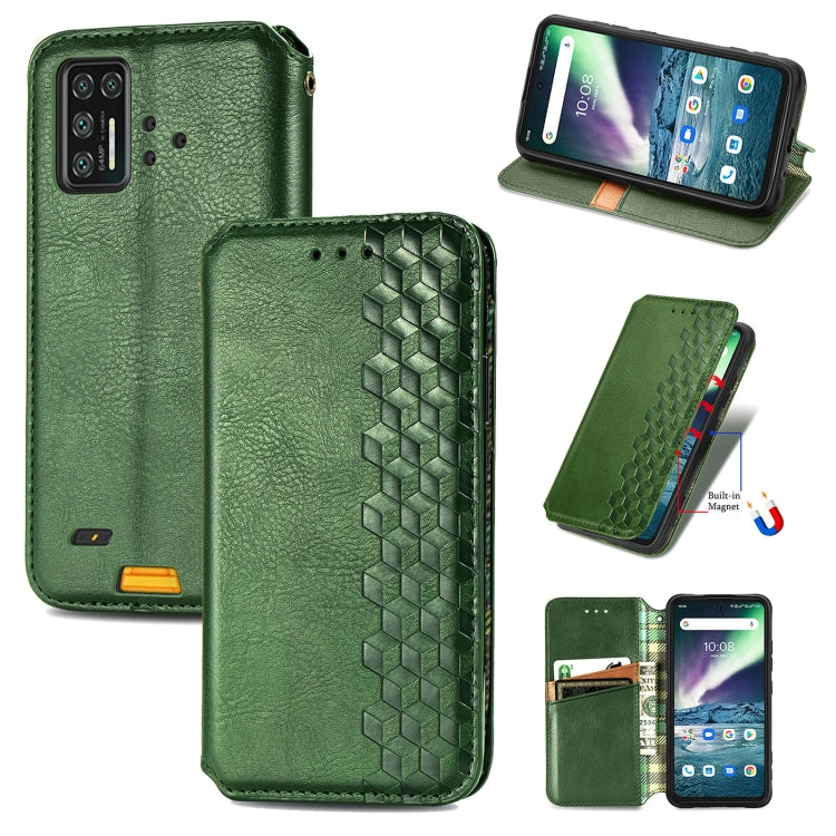 For UMIDIGI Bison GT Cubic Grid Pressed Horizontal Flip Magnetic PU Leather Case with Holder & Card Slots & Wallet