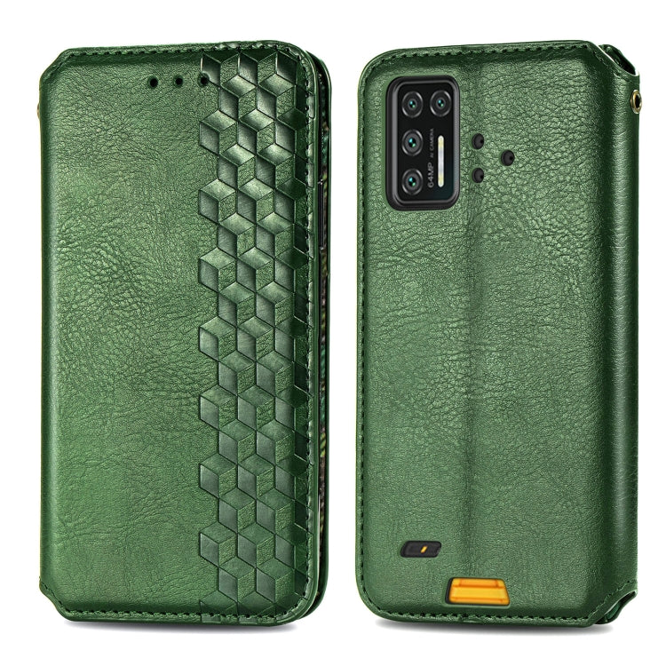 For UMIDIGI Bison GT Cubic Grid Pressed Horizontal Flip Magnetic PU Leather Case with Holder & Card Slots & Wallet