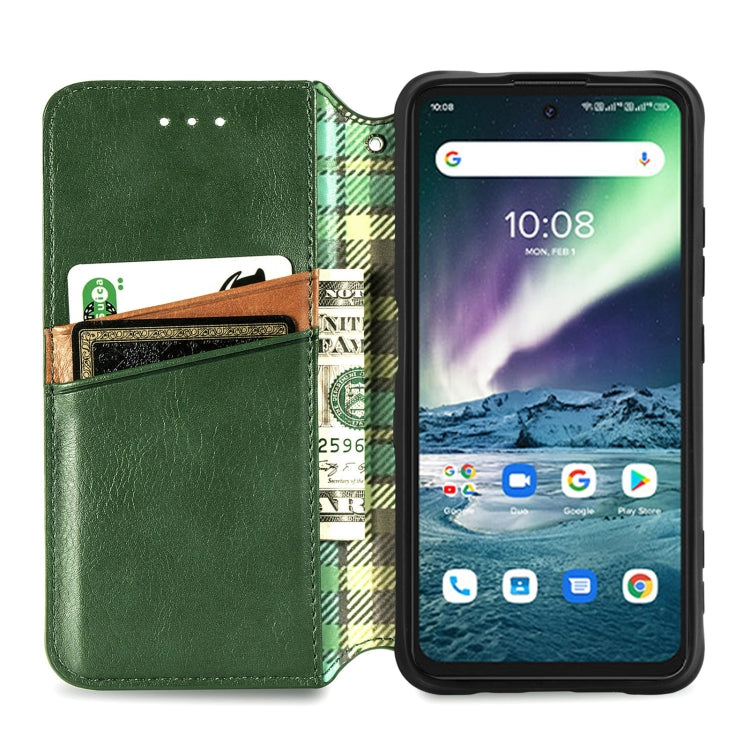 For UMIDIGI Bison GT Cubic Grid Pressed Horizontal Flip Magnetic PU Leather Case with Holder & Card Slots & Wallet