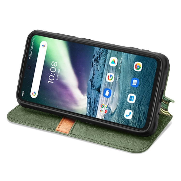 For UMIDIGI Bison GT Cubic Grid Pressed Horizontal Flip Magnetic PU Leather Case with Holder & Card Slots & Wallet