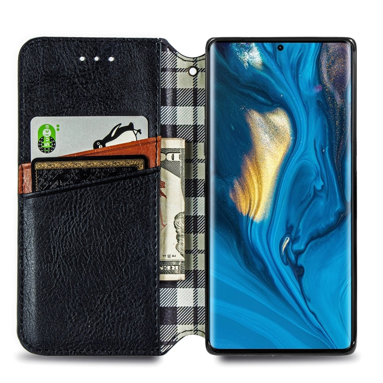 For ZTE nubia Z30 Pro Cubic Grid Pressed Horizontal Flip Magnetic PU Leather Case with Holder & Card Slots & Wallet