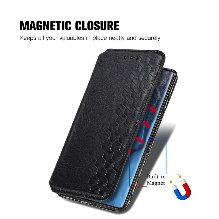 For ZTE nubia Z30 Pro Cubic Grid Pressed Horizontal Flip Magnetic PU Leather Case with Holder & Card Slots & Wallet