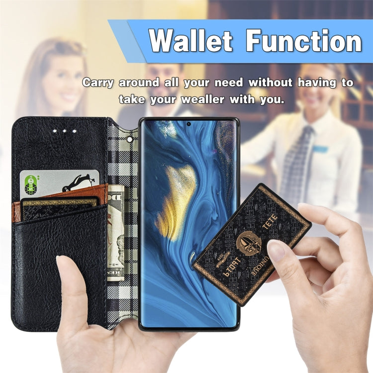 For ZTE nubia Z30 Pro Cubic Grid Pressed Horizontal Flip Magnetic PU Leather Case with Holder & Card Slots & Wallet