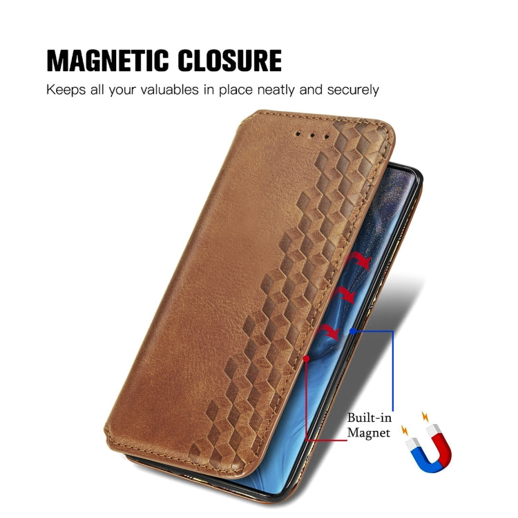 For ZTE nubia Z30 Pro Cubic Grid Pressed Horizontal Flip Magnetic PU Leather Case with Holder & Card Slots & Wallet