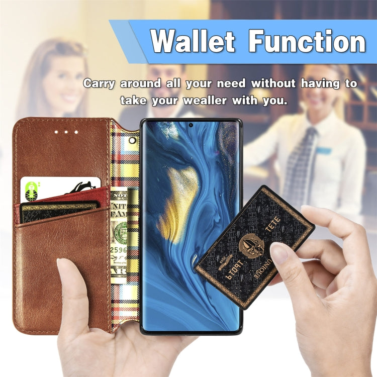 For ZTE nubia Z30 Pro Cubic Grid Pressed Horizontal Flip Magnetic PU Leather Case with Holder & Card Slots & Wallet