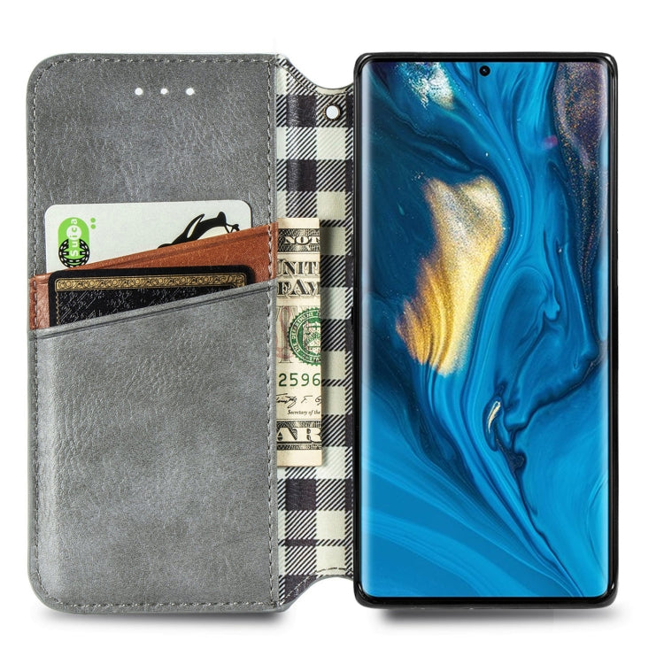 For ZTE nubia Z30 Pro Cubic Grid Pressed Horizontal Flip Magnetic PU Leather Case with Holder & Card Slots & Wallet