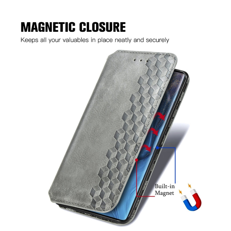 For ZTE nubia Z30 Pro Cubic Grid Pressed Horizontal Flip Magnetic PU Leather Case with Holder & Card Slots & Wallet