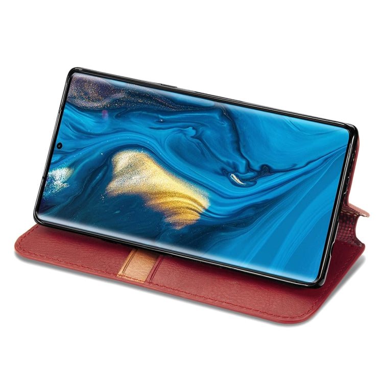 For ZTE nubia Z30 Pro Cubic Grid Pressed Horizontal Flip Magnetic PU Leather Case with Holder & Card Slots & Wallet