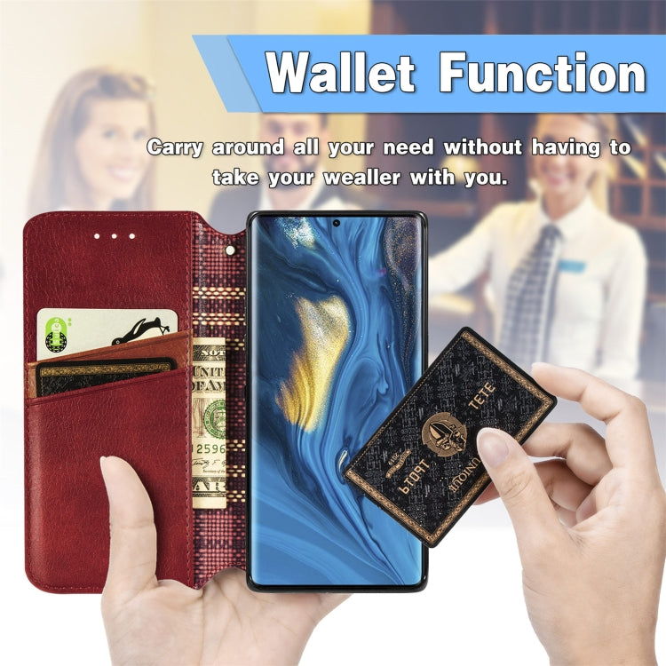 For ZTE nubia Z30 Pro Cubic Grid Pressed Horizontal Flip Magnetic PU Leather Case with Holder & Card Slots & Wallet