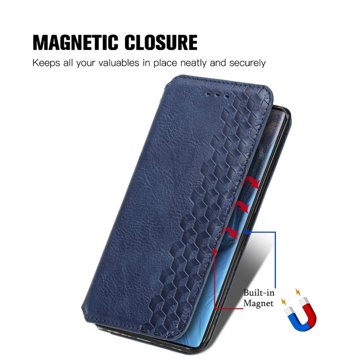 For ZTE nubia Z30 Pro Cubic Grid Pressed Horizontal Flip Magnetic PU Leather Case with Holder & Card Slots & Wallet
