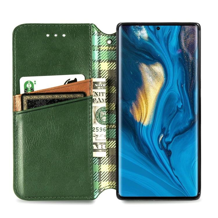 For ZTE nubia Z30 Pro Cubic Grid Pressed Horizontal Flip Magnetic PU Leather Case with Holder & Card Slots & Wallet