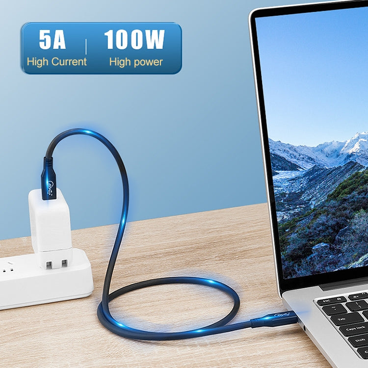 100W USB-C / Type-C 4.0 Male to USB-C / Type-C 4.0 Male Full-function Data Cable for Thunderbolt 3, Cable Length:0.5m