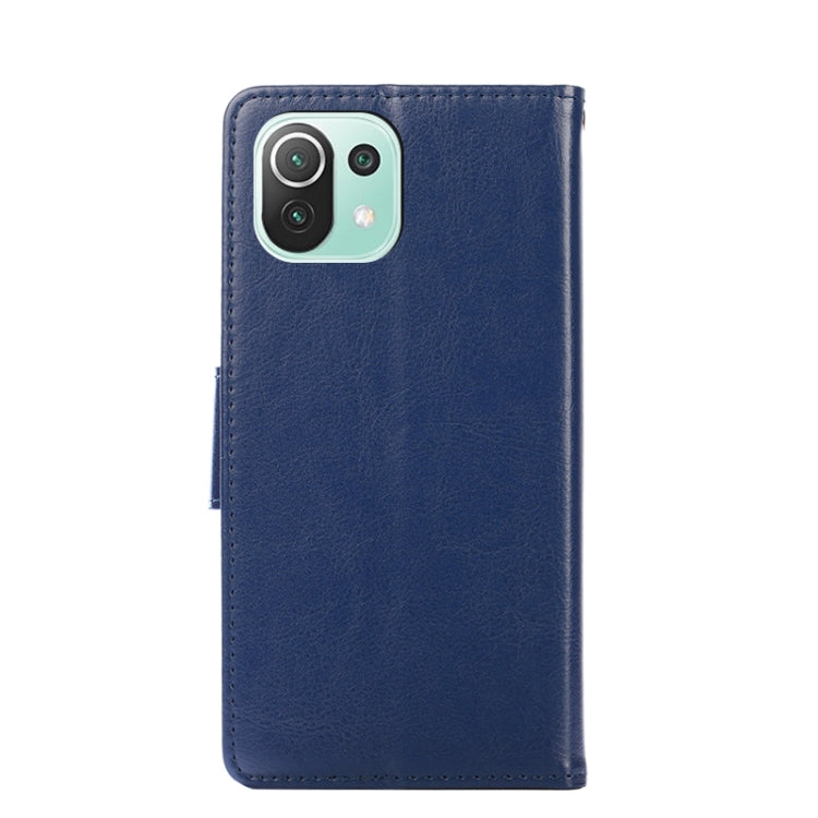 For Xiaomi Mi 11 Lite Crystal Texture Horizontal Flip Leather Case with Holder & Card Slots & Wallet