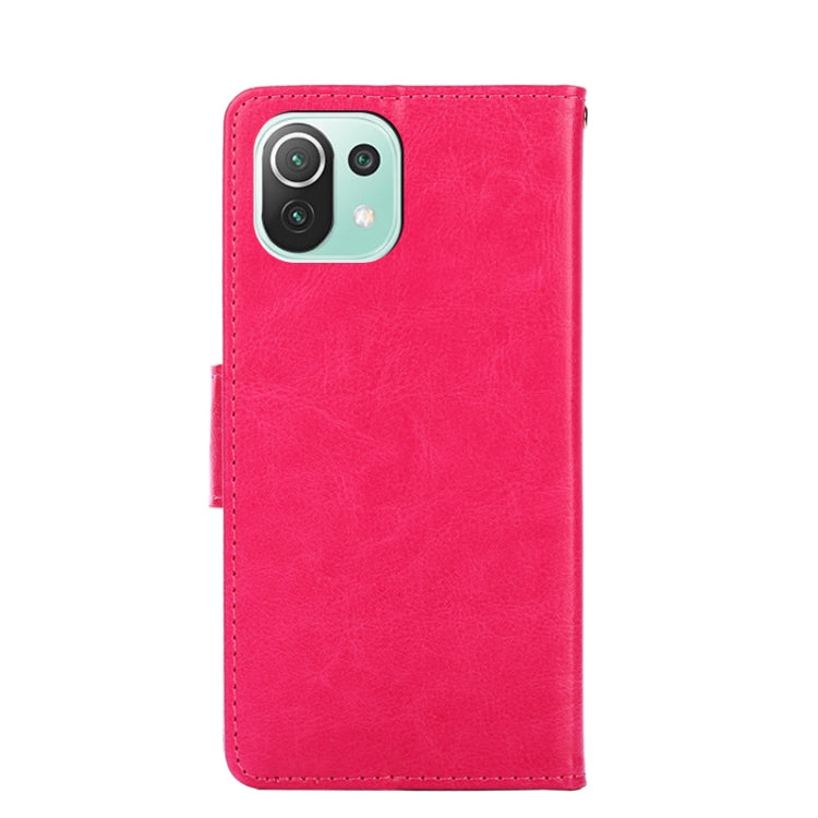 For Xiaomi Mi 11 Lite Crystal Texture Horizontal Flip Leather Case with Holder & Card Slots & Wallet