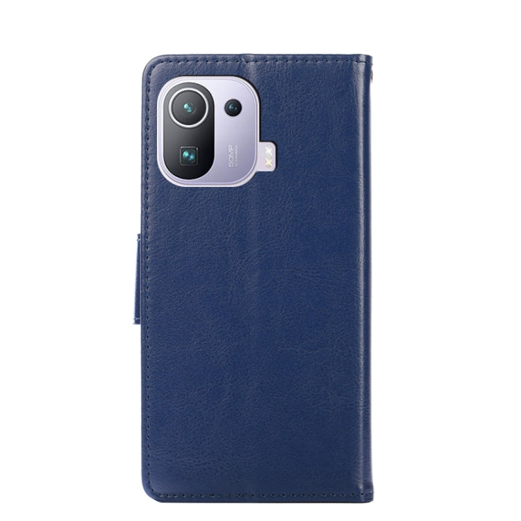 For Xiaomi Mi 11 Pro Crystal Texture Horizontal Flip Leather Case with Holder & Card Slots & Wallet