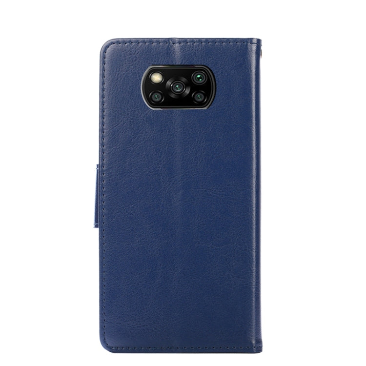 For Xiaomi Poco X3 NFC / Poco X3 Crystal Texture Horizontal Flip Leather Case with Holder & Card Slots & Wallet