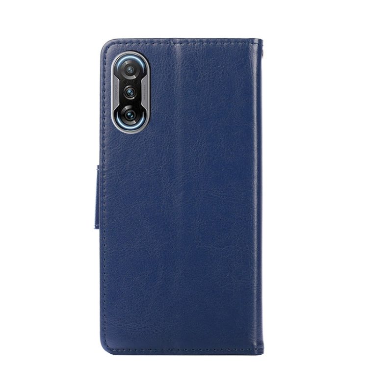 For Xiaomi Redmi K40 Gaming Crystal Texture Horizontal Flip Leather Case with Holder & Card Slots & Wallet