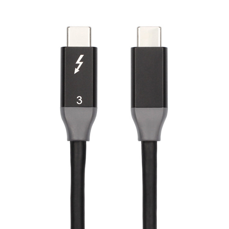 100W USB-C / Type-C 4.0 Male to USB-C / Type-C 4.0 Male Two-color Full-function Data Cable for Thunderbolt 3, Cable Length:0.61m