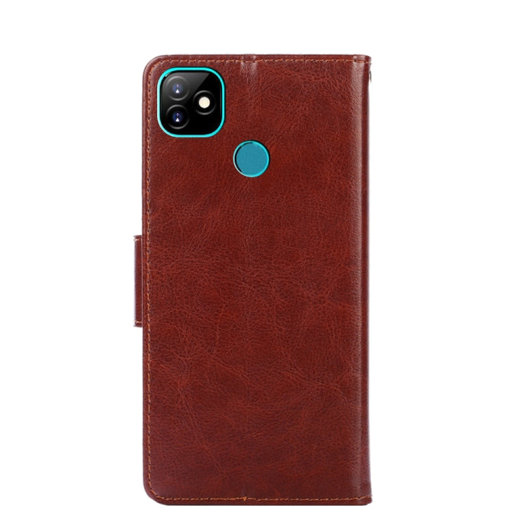For Itel Vision 1 Crystal Texture Horizontal Flip Leather Case with Holder & Card Slots & Wallet