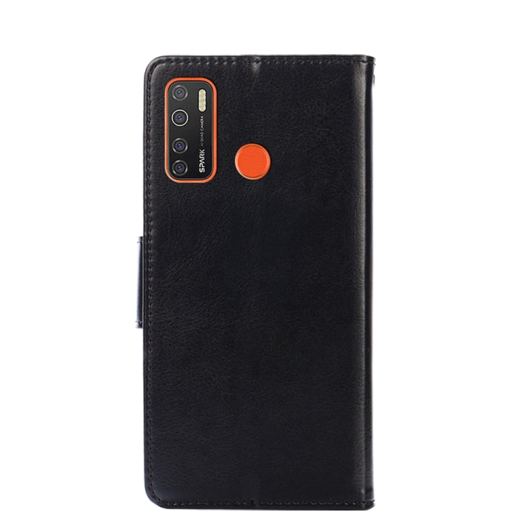 For Tecno Camon 15 / Camon 15 Air / Spark 5 / Spark 5 Pro Crystal Texture Horizontal Flip Leather Case with Holder & Card Slots & Wallet