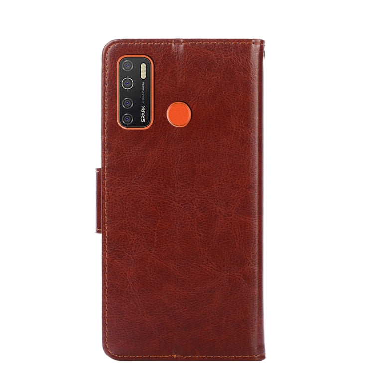 For Tecno Camon 15 / Camon 15 Air / Spark 5 / Spark 5 Pro Crystal Texture Horizontal Flip Leather Case with Holder & Card Slots & Wallet