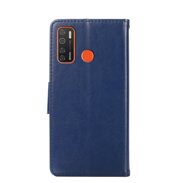 For Tecno Camon 15 / Camon 15 Air / Spark 5 / Spark 5 Pro Crystal Texture Horizontal Flip Leather Case with Holder & Card Slots & Wallet