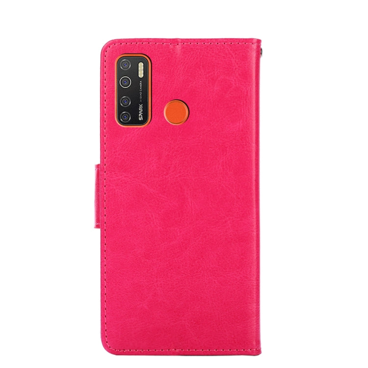 For Tecno Camon 15 / Camon 15 Air / Spark 5 / Spark 5 Pro Crystal Texture Horizontal Flip Leather Case with Holder & Card Slots & Wallet