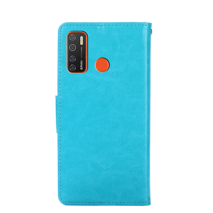 For Tecno Camon 15 / Camon 15 Air / Spark 5 / Spark 5 Pro Crystal Texture Horizontal Flip Leather Case with Holder & Card Slots & Wallet