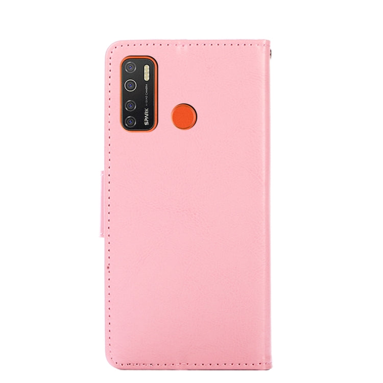 For Tecno Camon 15 / Camon 15 Air / Spark 5 / Spark 5 Pro Crystal Texture Horizontal Flip Leather Case with Holder & Card Slots & Wallet