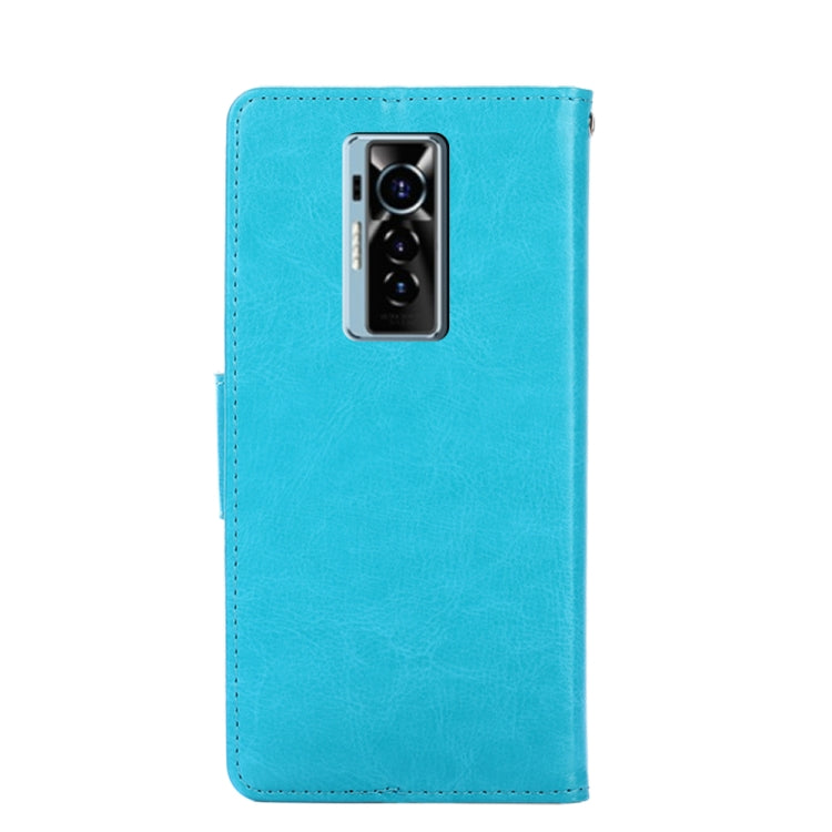 For Tecno Phantom X Crystal Texture Horizontal Flip Leather Case with Holder & Card Slots & Wallet