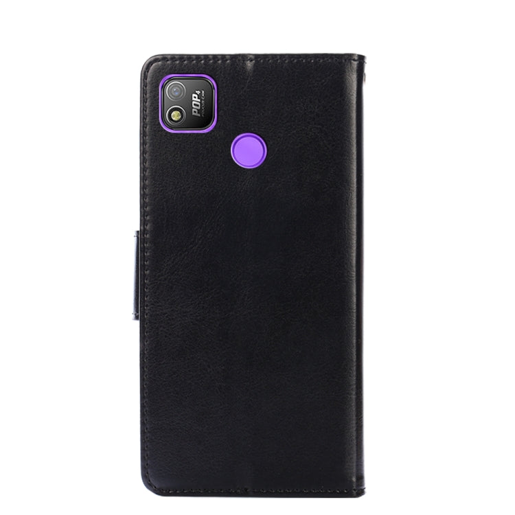 For Tecno Pop 4 Crystal Texture Horizontal Flip Leather Case with Holder & Card Slots & Wallet