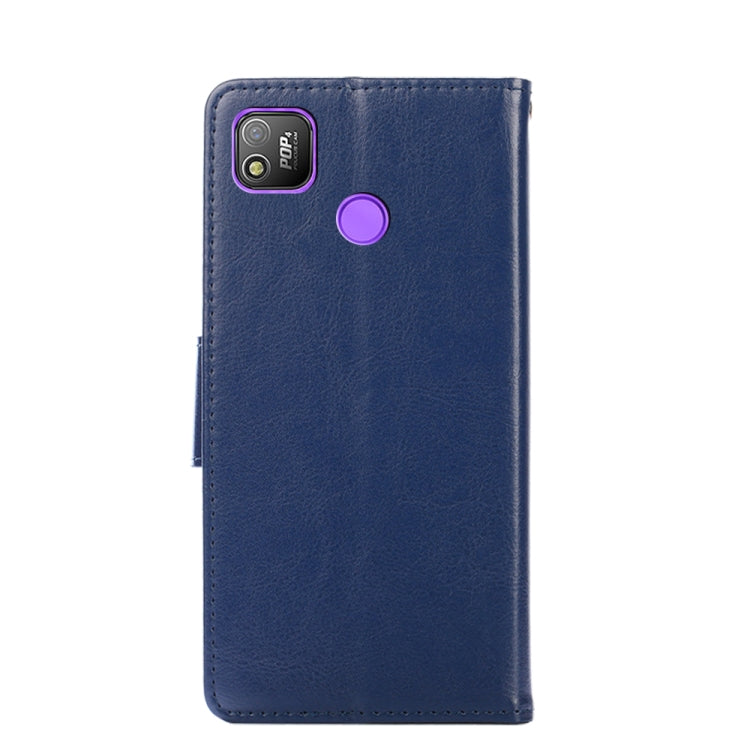 For Tecno Pop 4 Crystal Texture Horizontal Flip Leather Case with Holder & Card Slots & Wallet