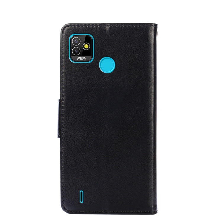 For Tecno Pop 5 Crystal Texture Horizontal Flip Leather Case with Holder & Card Slots & Wallet