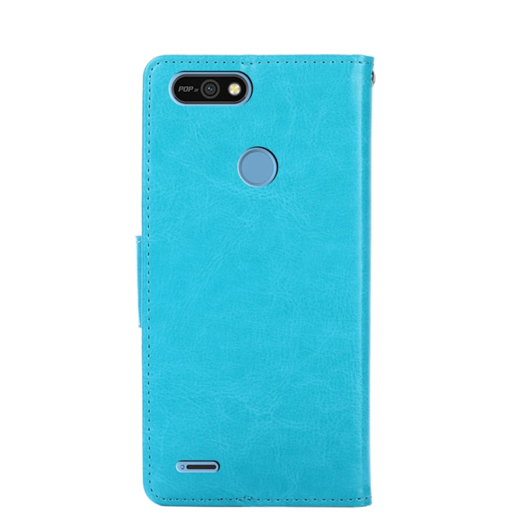 For Tecno Pop 2 / Pop 2 F / Pop 2 Pro / Pop 2 Power / Itel P13 Crystal Texture Horizontal Flip Leather Case with Holder & Card Slots & Wallet