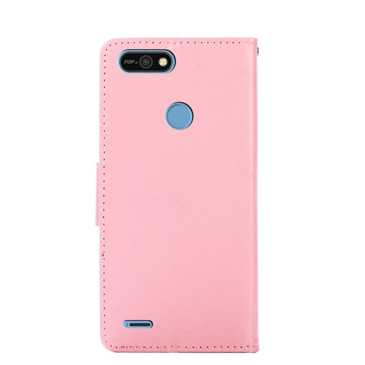 For Tecno Pop 2 / Pop 2 F / Pop 2 Pro / Pop 2 Power / Itel P13 Crystal Texture Horizontal Flip Leather Case with Holder & Card Slots & Wallet