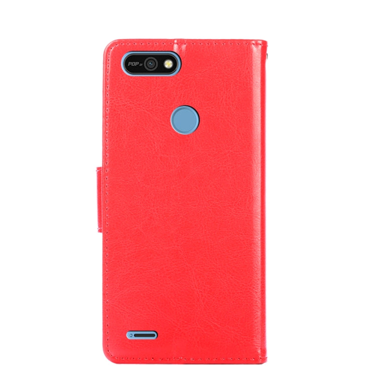 For Tecno Pop 2 / Pop 2 F / Pop 2 Pro / Pop 2 Power / Itel P13 Crystal Texture Horizontal Flip Leather Case with Holder & Card Slots & Wallet