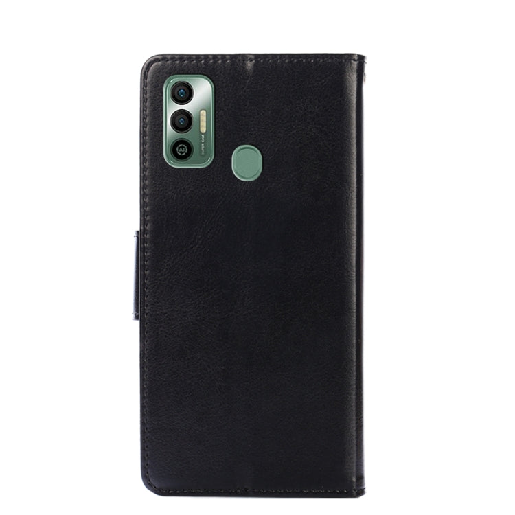 For Tecno Spark 7 Crystal Texture Horizontal Flip Leather Case with Holder & Card Slots & Wallet