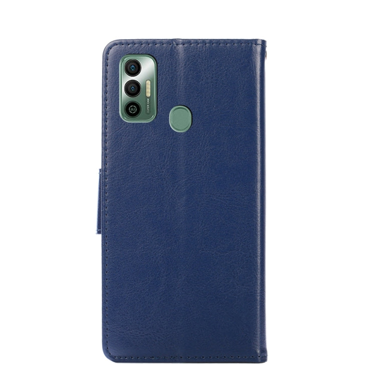 For Tecno Spark 7 Crystal Texture Horizontal Flip Leather Case with Holder & Card Slots & Wallet
