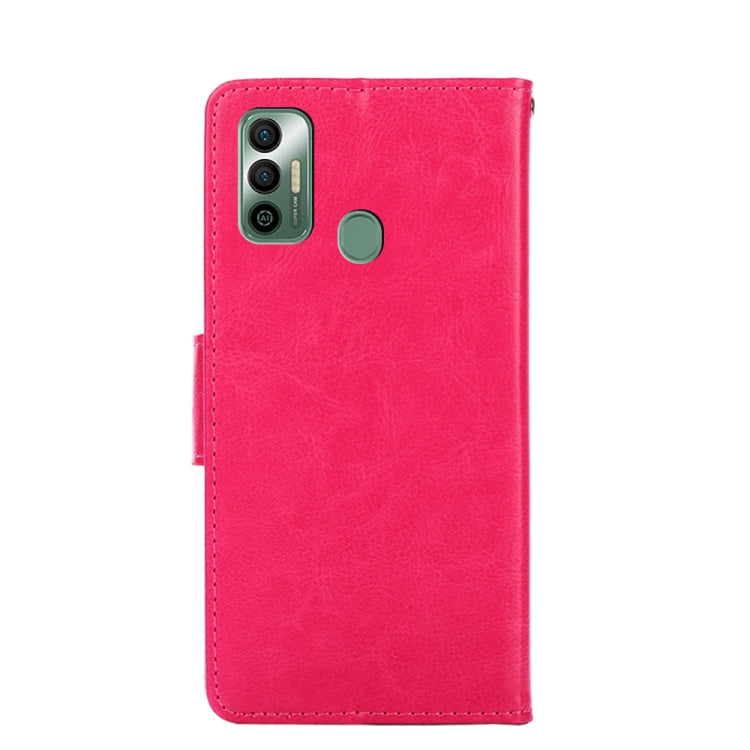 For Tecno Spark 7 Crystal Texture Horizontal Flip Leather Case with Holder & Card Slots & Wallet