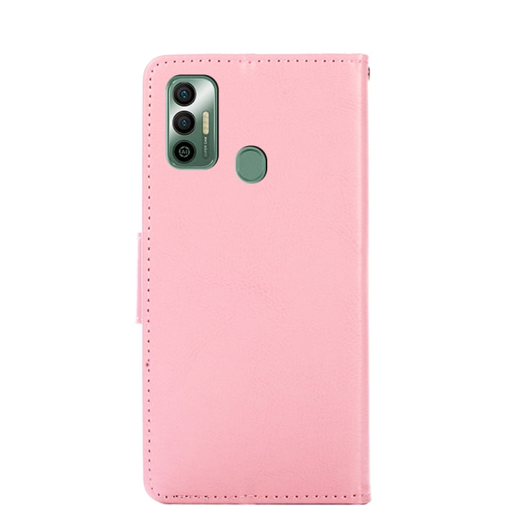 For Tecno Spark 7 Crystal Texture Horizontal Flip Leather Case with Holder & Card Slots & Wallet