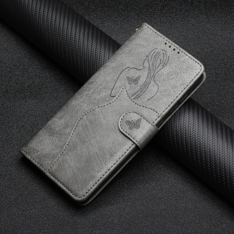 For Samsung Galaxy A02s EU Version Beauty Girl Embossing Pattern Horizontal Flip Leather Case with Holder & Card Slot & Wallet & Photo Frame