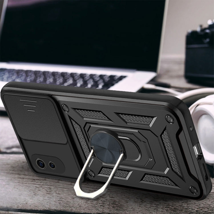 For Xiaomi Redmi 9A Sliding Camera Cover Design TPU+PC Protective Case