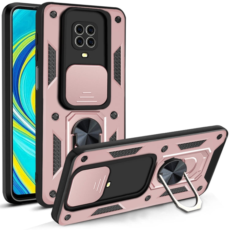 For Xiaomi Redmi Note 9S Sliding Camera Cover Design TPU+PC Protective Case