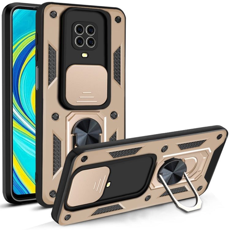 For Xiaomi Redmi Note 9S Sliding Camera Cover Design TPU+PC Protective Case